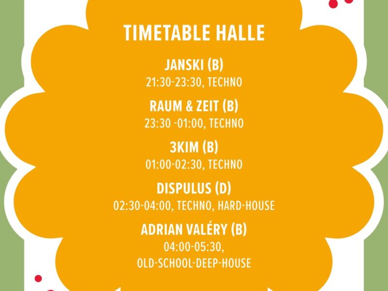 Timetable_Halle 10 Percent